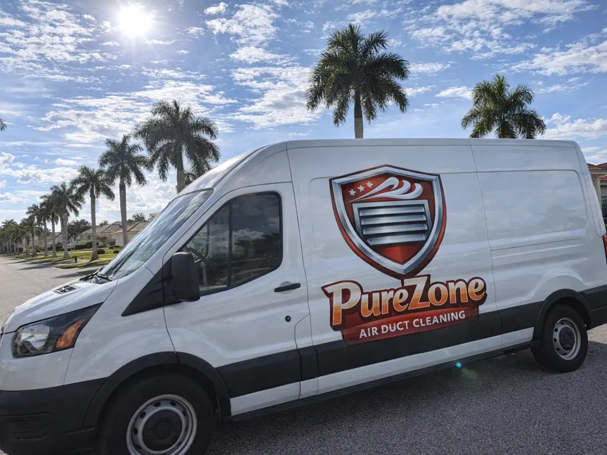 Service van arriving on a Auburndale, FL street — local same-day coverage